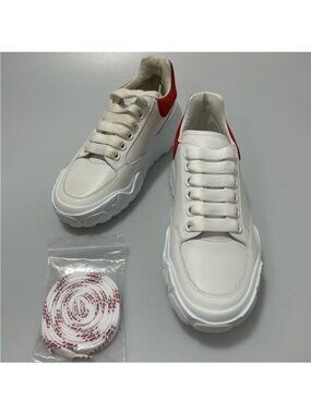 Alexander McQueen Court Sneakers White Red Women’s EU 35/US 5